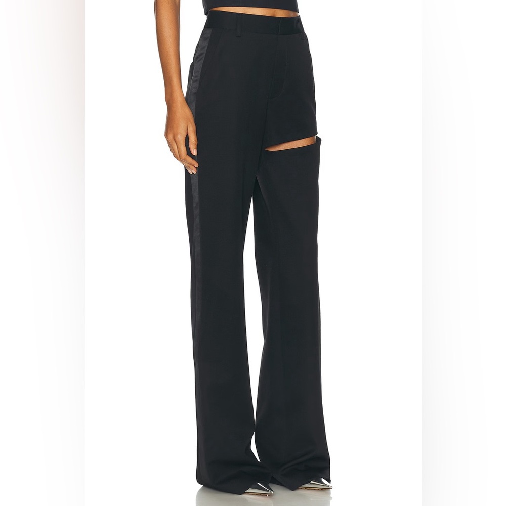 A R E A Asymmetric Slit Pant - image 4